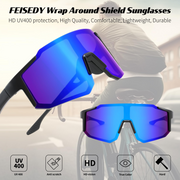 Lunnrun Pulse Shades – Windproof UV Cycling Glasses