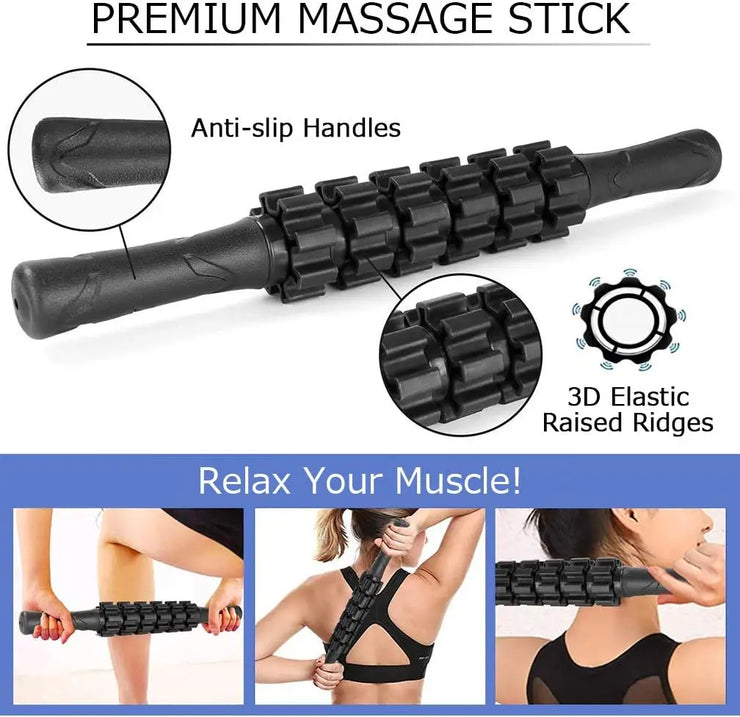 Lunnrun 7-in-1 Recovery Kit – Foam Roller & Massage Set