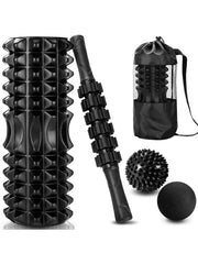 Lunnrun 7-in-1 Recovery Kit – Foam Roller & Massage Set