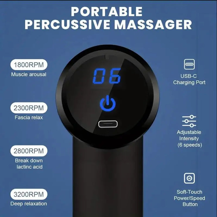 Lunnrun Mini Massage Gun – Portable Deep Tissue Percussion Massager