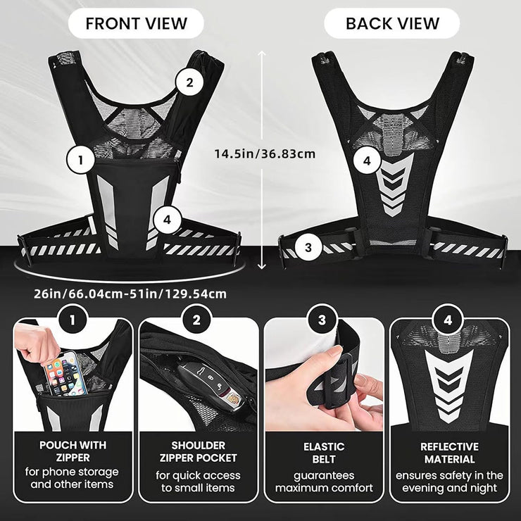 Lunnrun AeroVest – Ultra-Light Reflective Running Backpack